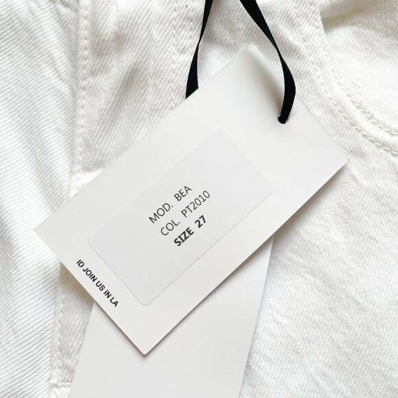 Icon Denim Bea Wide Leg Jeans White Size 27 NEW NWT - Picture 7 of 11